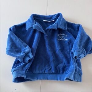Zara Kids Royal Blue Fleece Sweatshirt